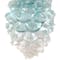 Icy Pine Cone Glass Christmas Ornament - 4.75" - Blue and White